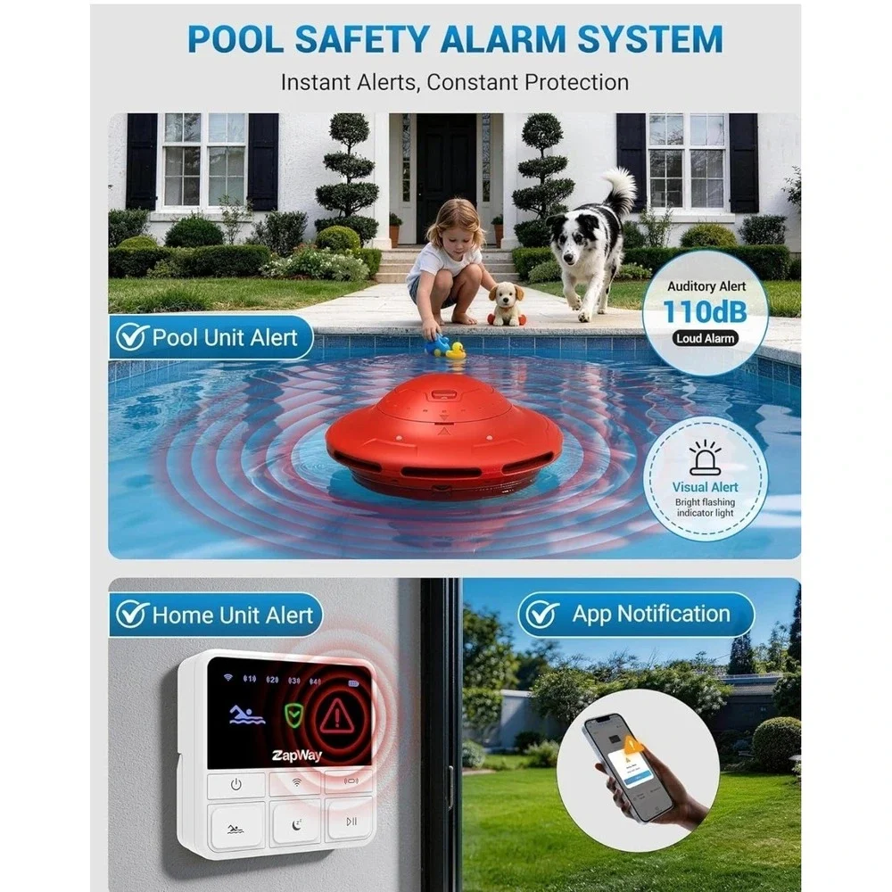 ZapWay Pool Alarm – Keep Your Pool Safe – Easy to Use Pool Alarm